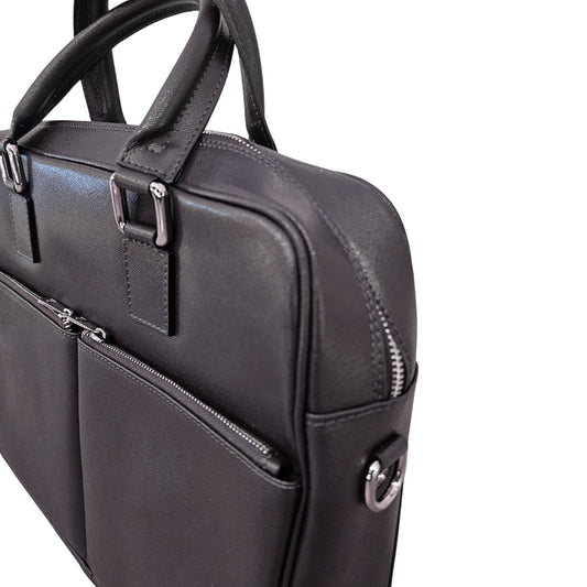 Brown Cross Body Leather Briefcase - THEGENTSEDIT