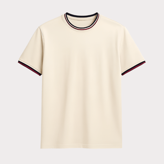 Fendy Slim Fit Crew Neck T-Shirt for Men - THEGENTSEDIT