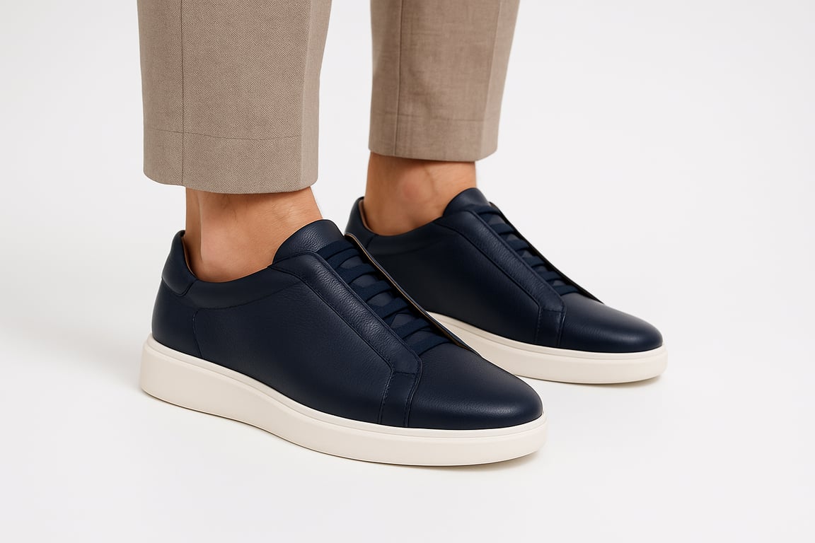 Leather Slip Sneaker - THEGENTSEDIT