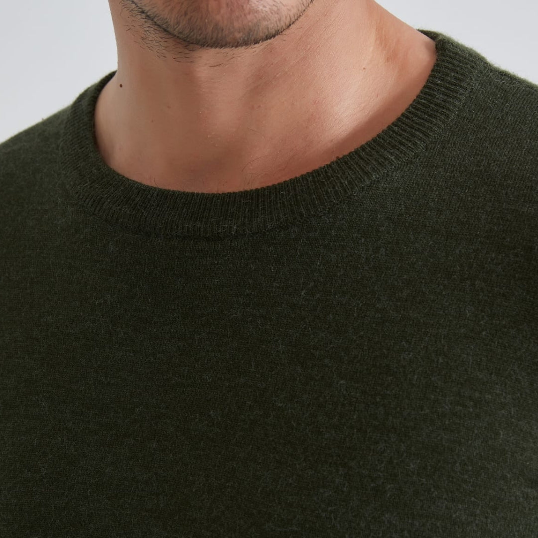 Luxury Crew Neck Sweater - Cashmere Touch - THEGENTSEDIT