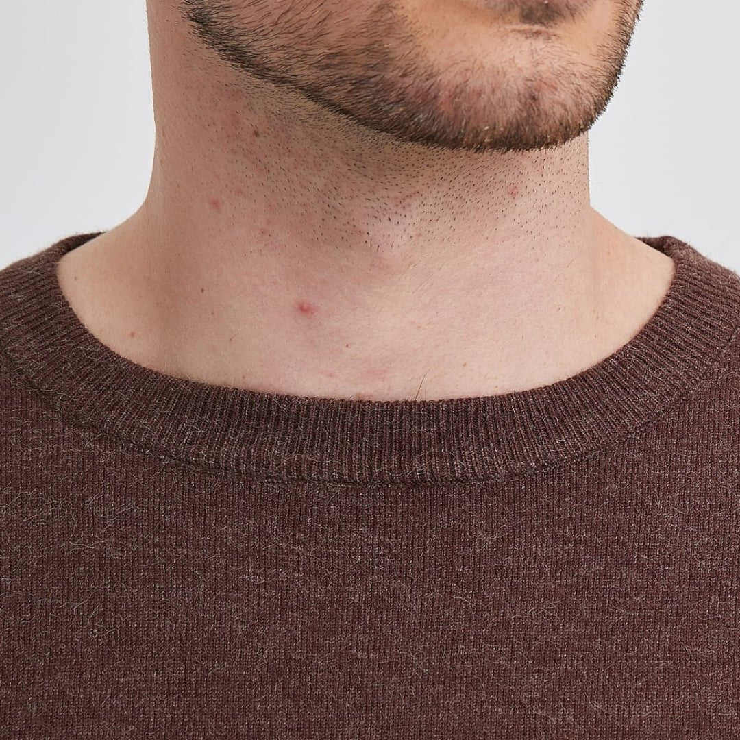 Luxury Crew Neck Sweater - Cashmere Touch - THEGENTSEDIT