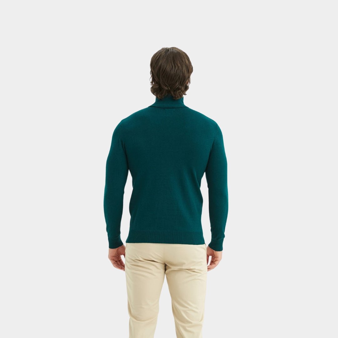 Luxury Zip Neck Sweater - Cashmere Touch - THEGENTSEDIT