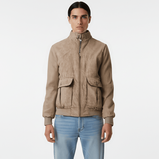 Men's Suede Jacket - Stylish and Comfortable Outerwear - THEGENTSEDIT
