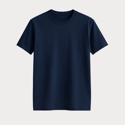 Pique Round Neck T-Shirt - THEGENTSEDIT