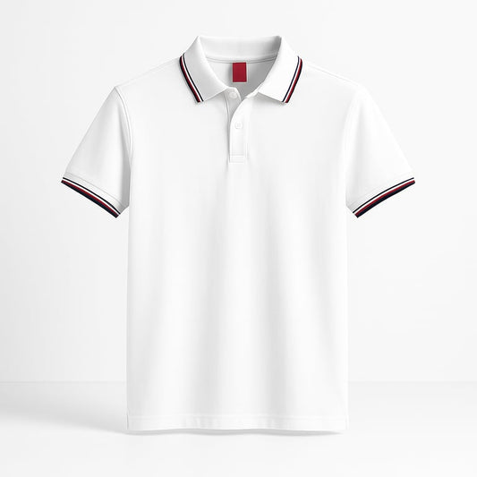 Void White Polos Shirt - THEGENTSEDIT