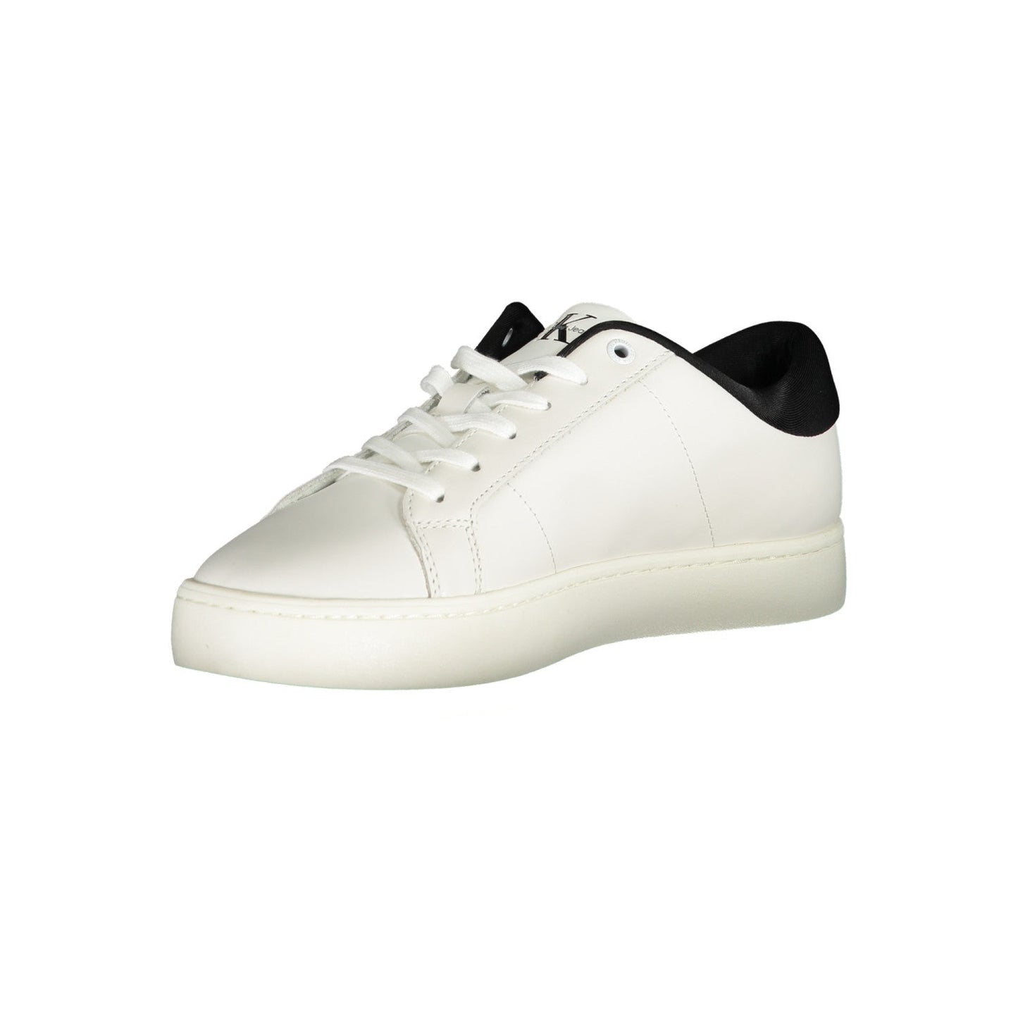 White Calvin Klein Sneakers w/Black Rim - THEGENTSEDIT