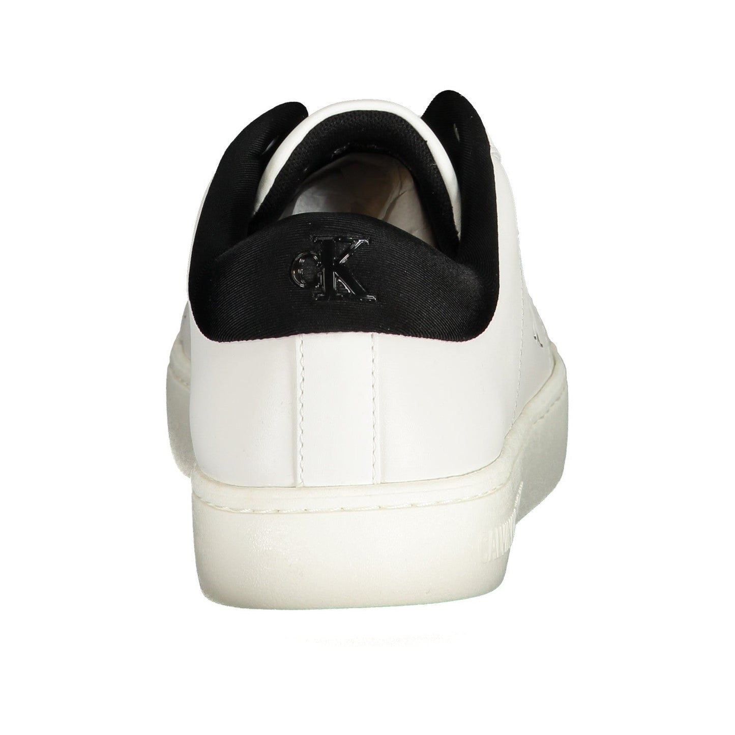 White Calvin Klein Sneakers w/Black Rim - THEGENTSEDIT