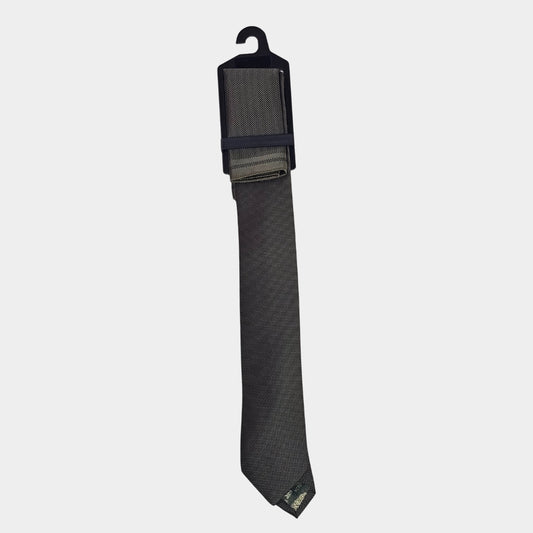 Khaki Tie and Pocket Square Set
