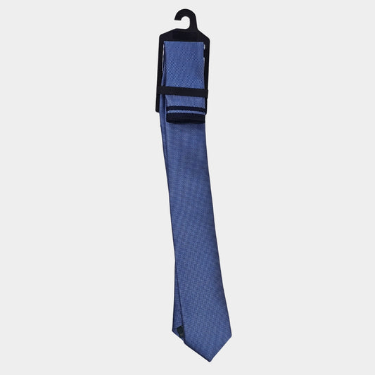 Navy/Blue Tie and Pocket Square Set