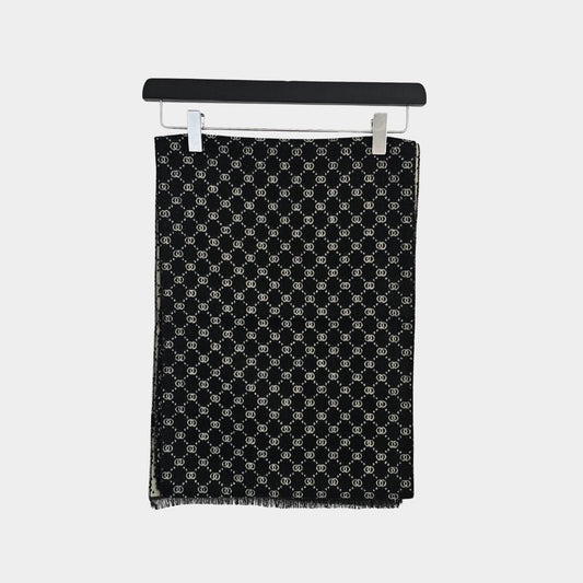 Black Design Scarf - Stylish and Versatile Accessory - THEGENTSEDIT