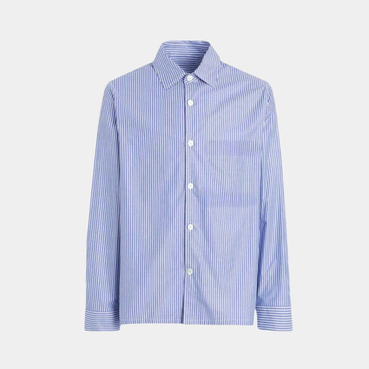 Blue Stripped Formal Shirt - THEGENTSEDIT
