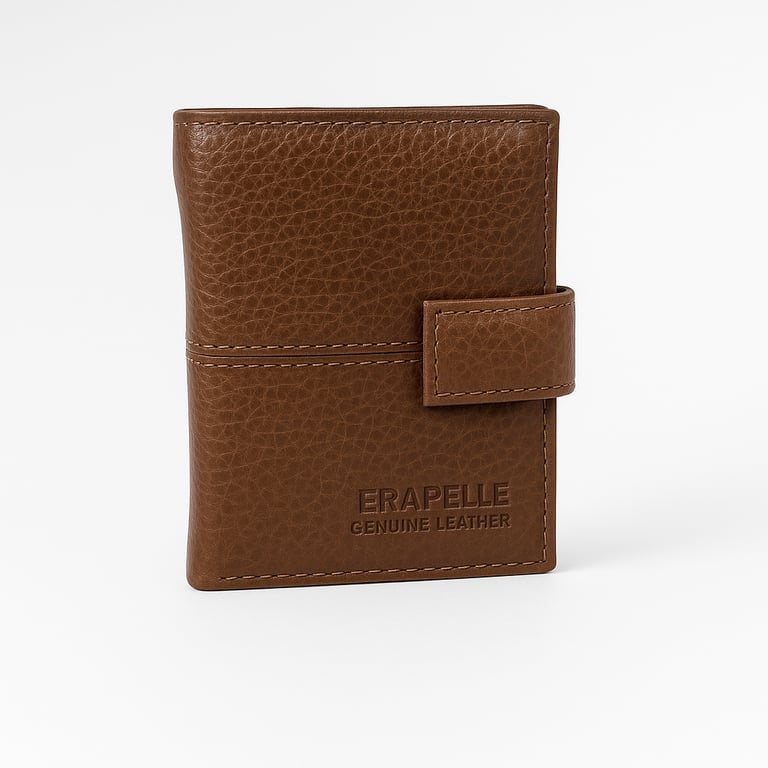 Brown Leather Wallet w/Strap - THEGENTSEDIT