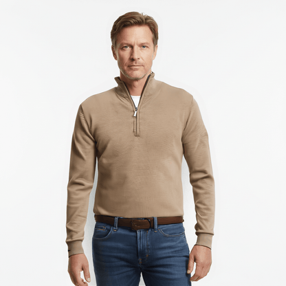 Cotton Zip Neck Sweater – Comfortable & Stylish - THEGENTSEDIT