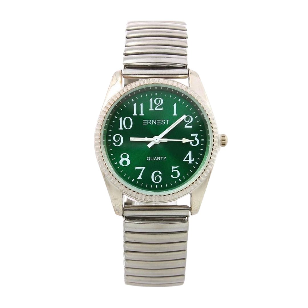 Ernest Watch Extendable | Classic Stainless Steel Analog Wrist Watch - THEGENTSEDIT