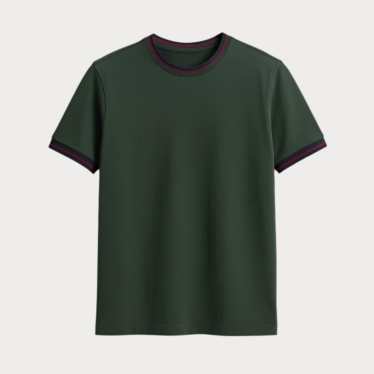 Fendy Slim Fit Crew Neck T-Shirt for Men - THEGENTSEDIT