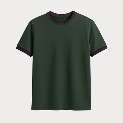 Fendy Slim Fit Crew Neck T-Shirt for Men - THEGENTSEDIT