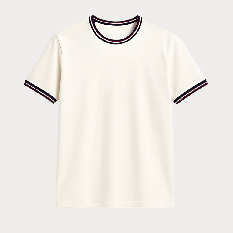 Fendy Slim Fit Crew Neck T-Shirt for Men - THEGENTSEDIT
