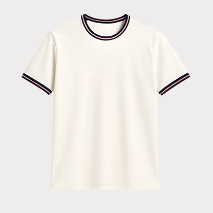 Fendy Slim Fit Crew Neck T-Shirt for Men - THEGENTSEDIT
