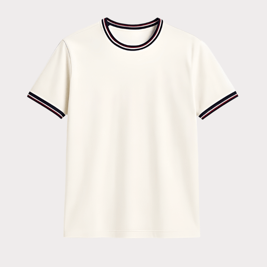 Fendy Slim Fit Crew Neck T-Shirt for Men - THEGENTSEDIT