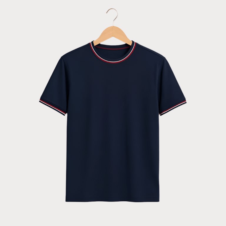 Fendy Slim Fit Crew Neck T-Shirt for Men - THEGENTSEDIT