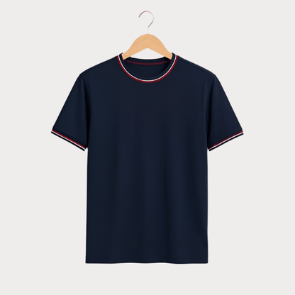 Fendy Slim Fit Crew Neck T-Shirt for Men - THEGENTSEDIT