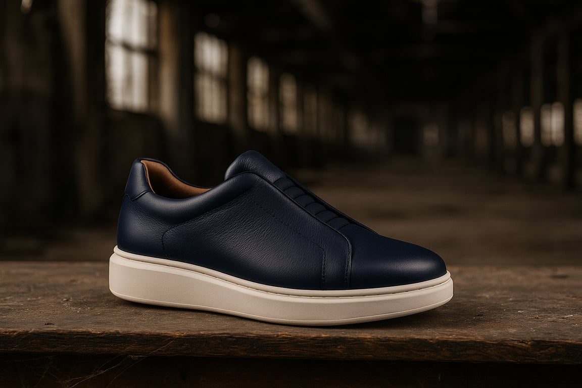 Leather Slip Sneaker - THEGENTSEDIT