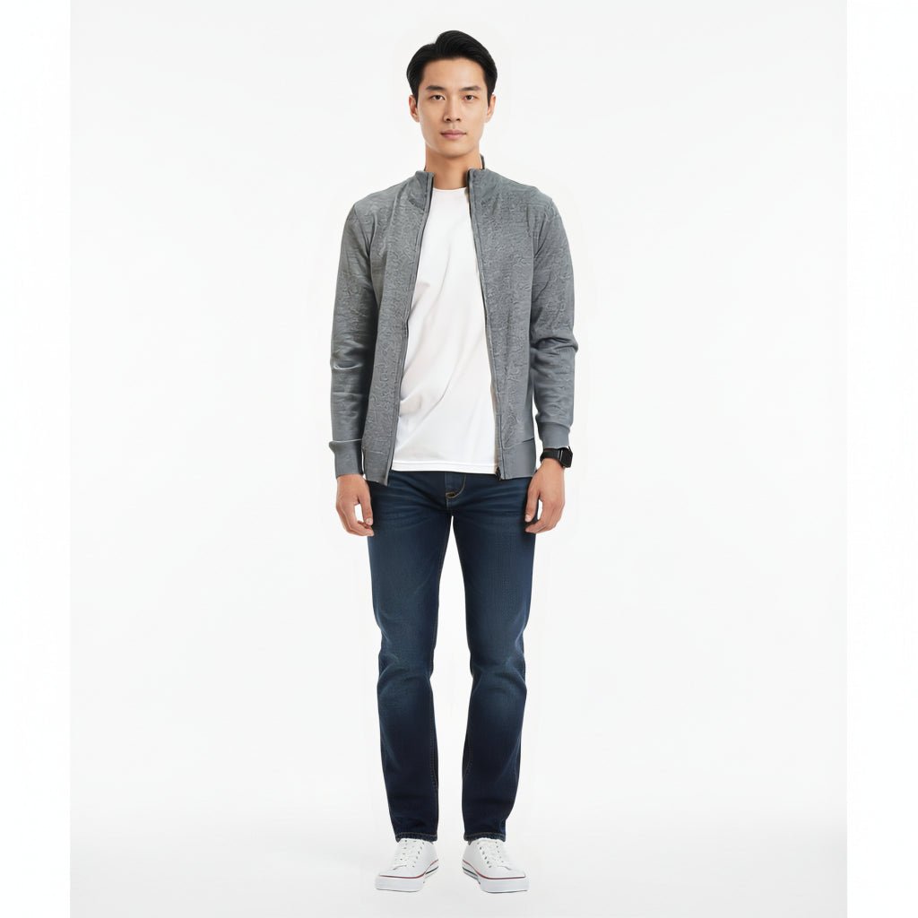 Lightweight Knitwear Zip - Up Jacket - THEGENTSEDIT