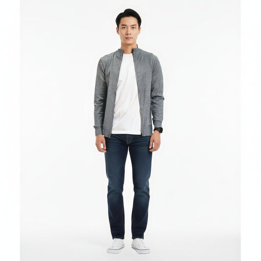 Lightweight Knitwear Zip - Up Jacket - THEGENTSEDIT