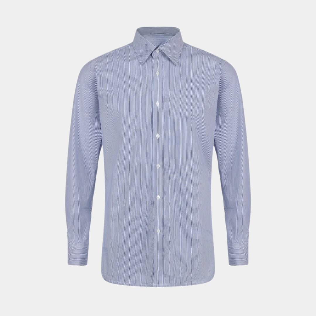 Pin Stripped Formal Shirt - THEGENTSEDIT