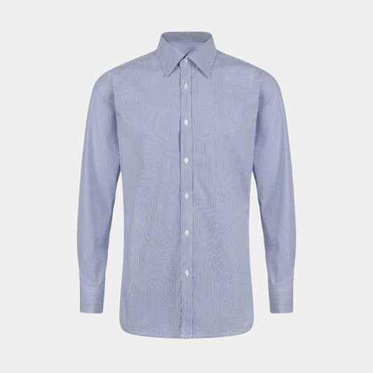Pin Stripped Formal Shirt - THEGENTSEDIT