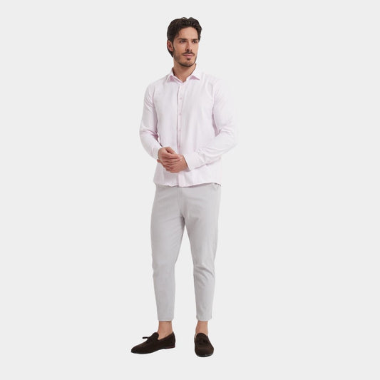 Pink Plain Formal Shirt - Comfort Fit - THEGENTSEDIT