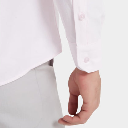 Pink Plain Formal Shirt - Comfort Fit - THEGENTSEDIT