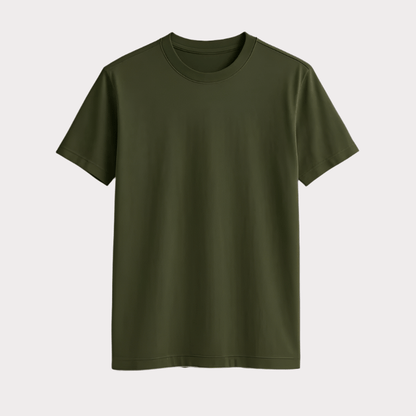 Pique Round Neck T-Shirt - THEGENTSEDIT