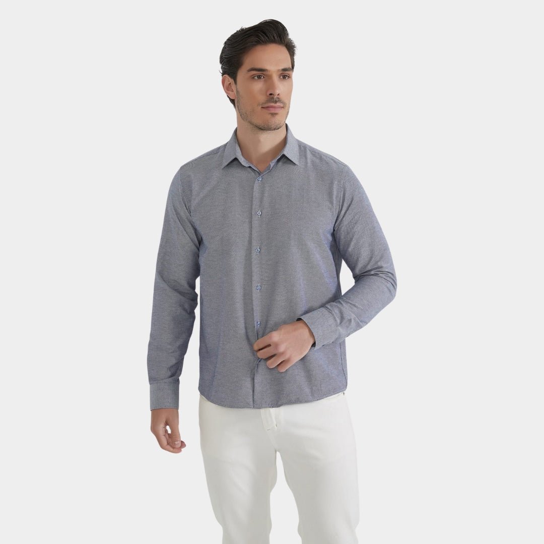 Royal Blue Plain Formal Shirt - Comfort Fit - THEGENTSEDIT