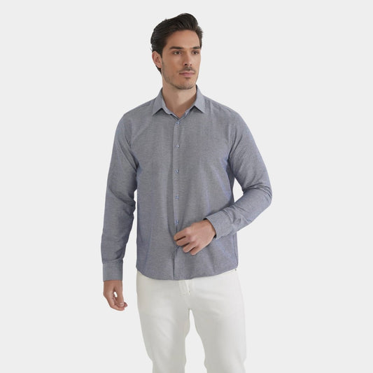 Royal Blue Plain Formal Shirt - Comfort Fit - THEGENTSEDIT