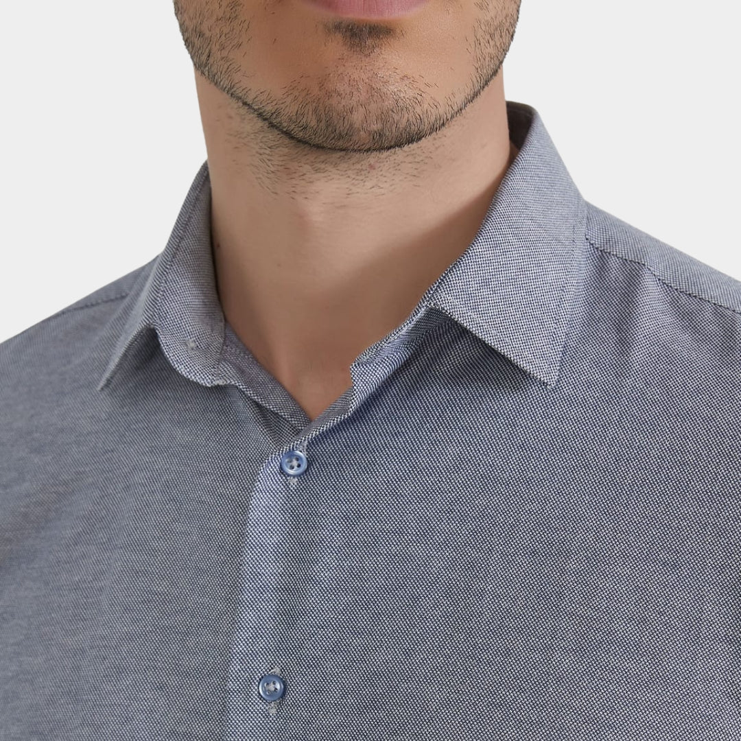 Royal Blue Plain Formal Shirt - Comfort Fit - THEGENTSEDIT