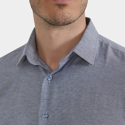 Royal Blue Plain Formal Shirt - Comfort Fit - THEGENTSEDIT